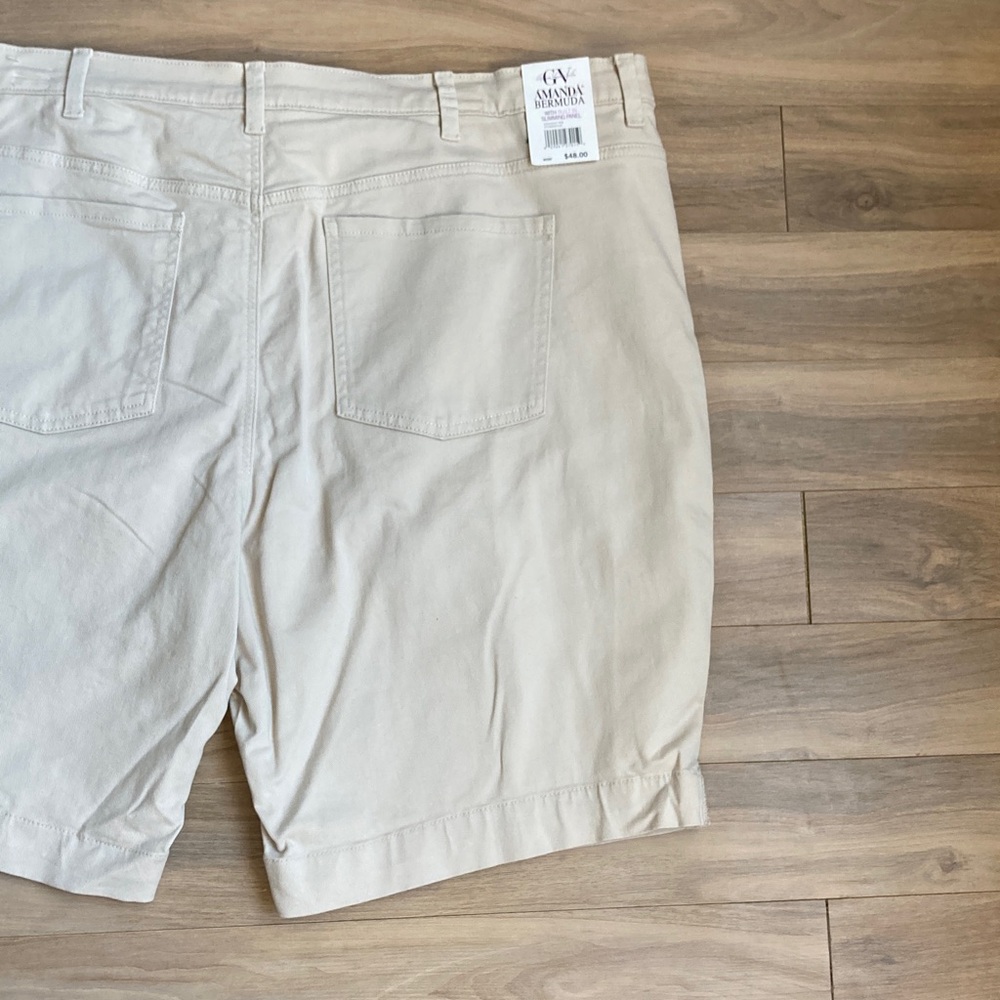 Gloria Vanderbilt stonewood jean Bermuda short flawless stretch classic rise 24W - Picture 9 of 15